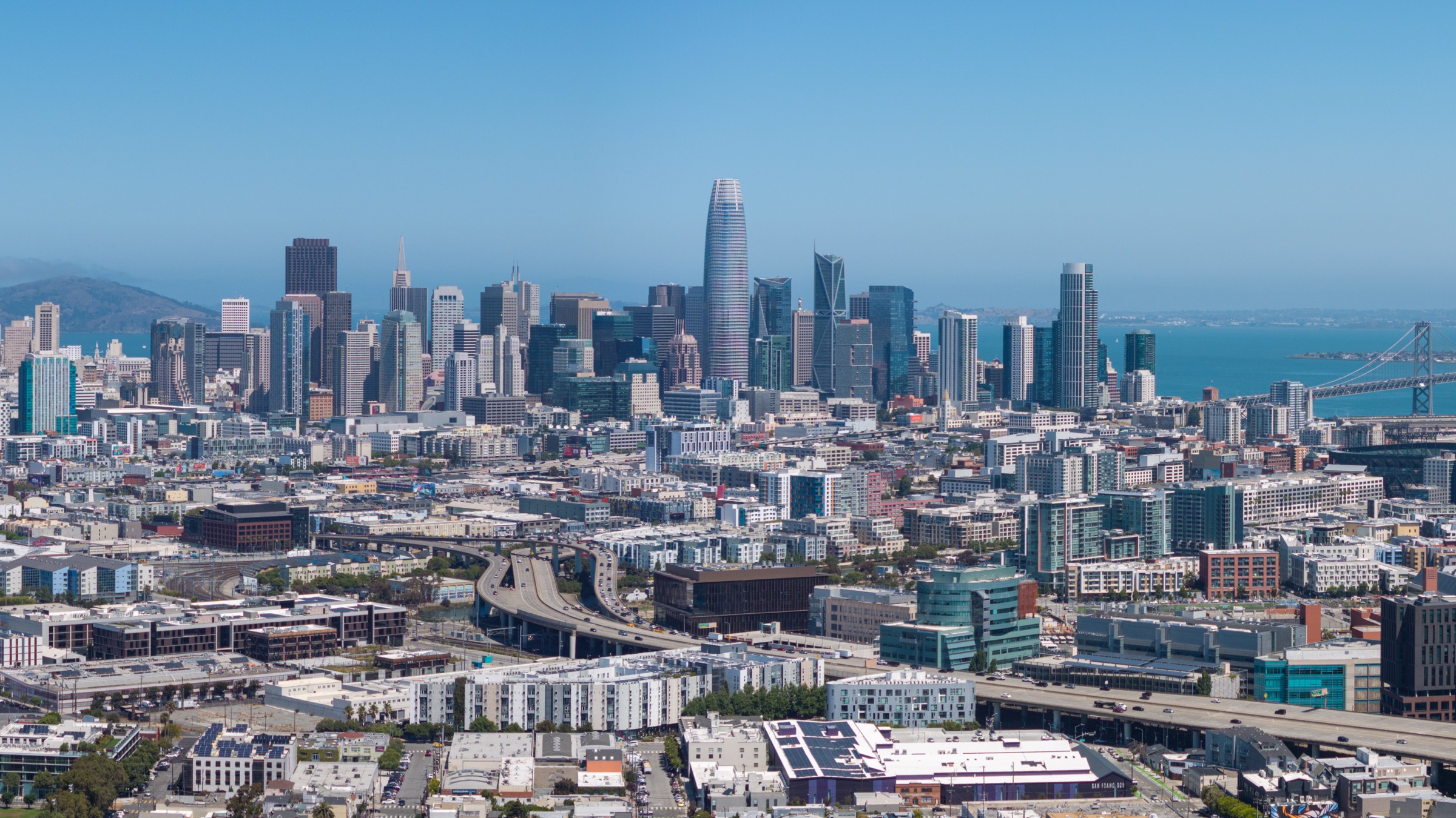 Aerial view of downtown San Francisco